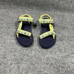 TEVA Original Universal‎ Women 6 Sandals Yellow Blue Walking Hiking Trail Shoes